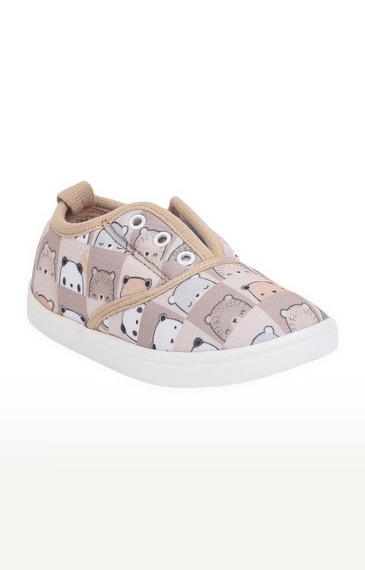 Unisex Lucy and Luke Beige Casual Slip-ons
