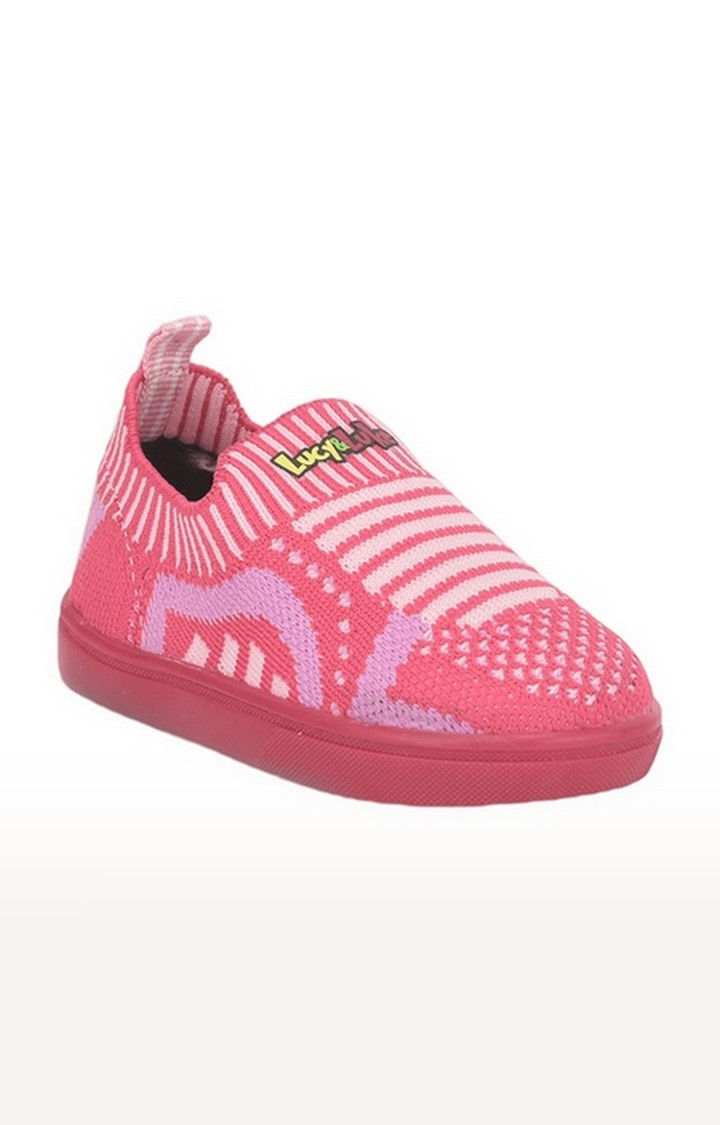 Unisex Lucy and Luke Pink Casual Slip-ons