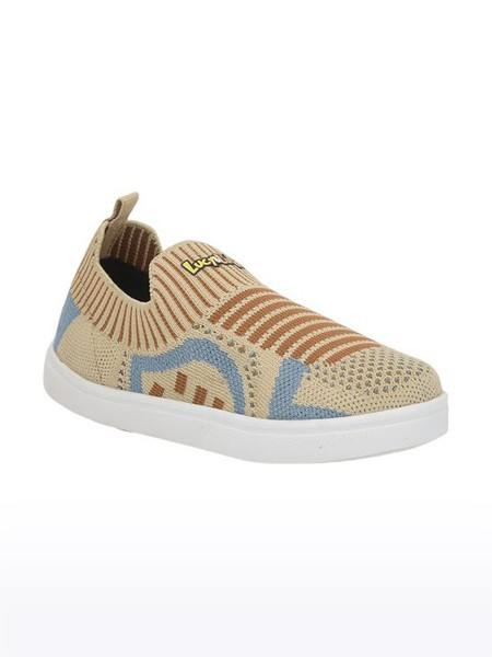 Unisex Lucy & Luke Fabric Beige Casual Slip-ons