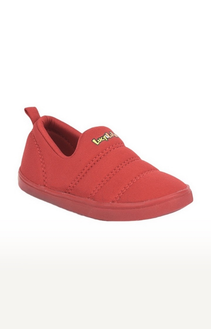 Unisex Lucy and Luke Red Casual Slip-ons