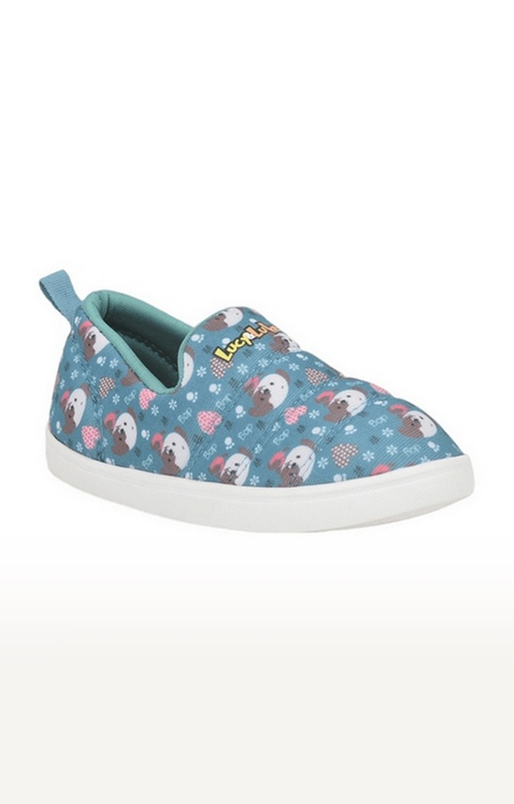 Unisex Lucy and Luke Blue Casual Slip-ons