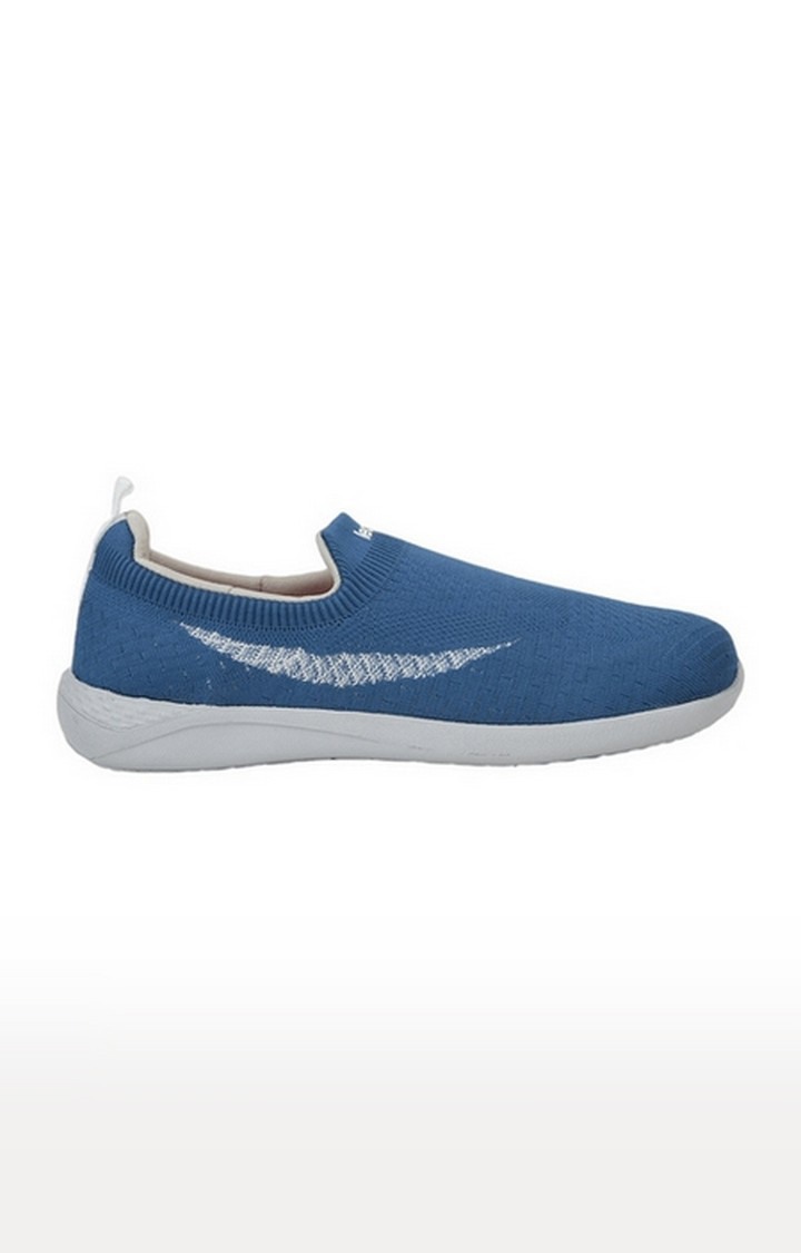 Men's Blue Slip On Round Toe Casual Slip-ons