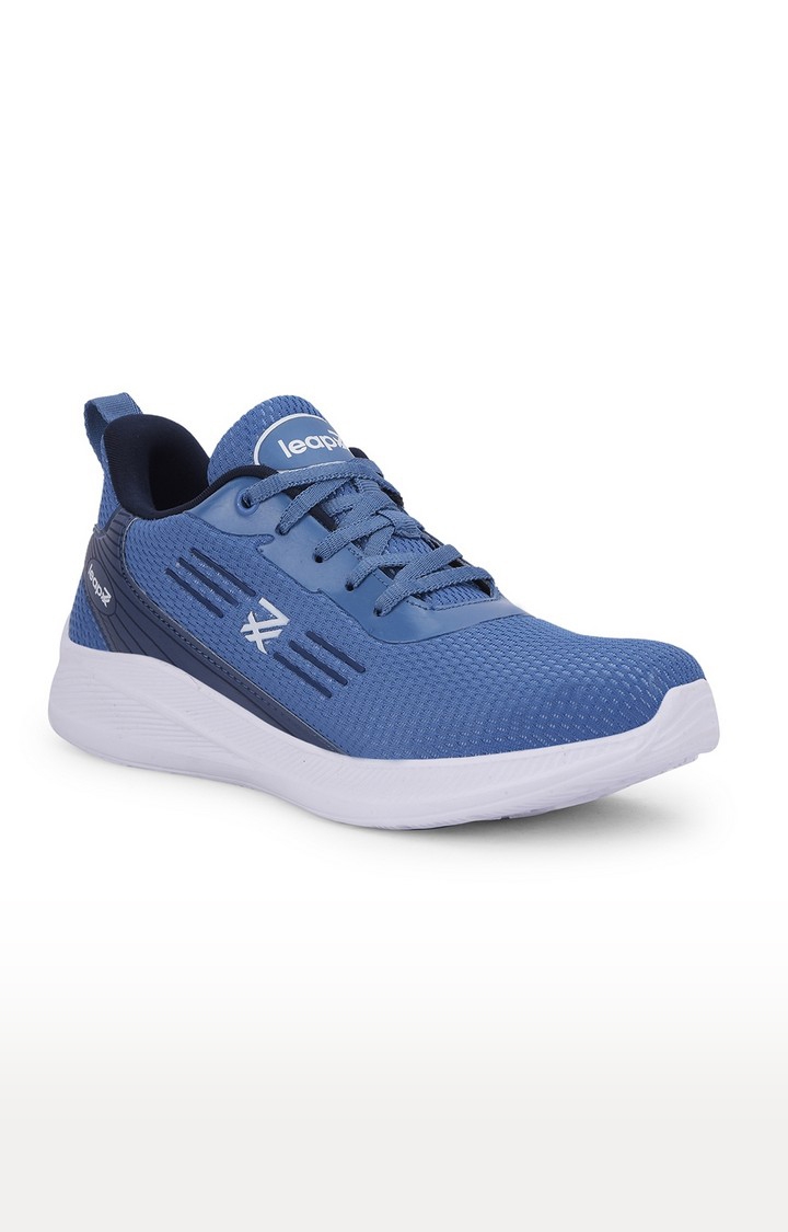 Men's Blue Lace-Up  Running Shoes