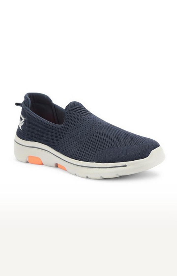 Liberty | Men's Navy Lace-Up  Casual Slip-ons