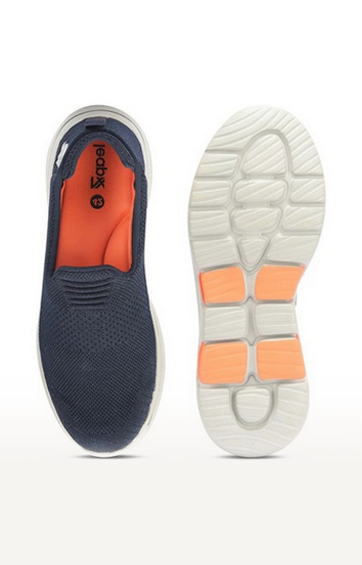 Men's Navy Lace-Up  Casual Slip-ons
