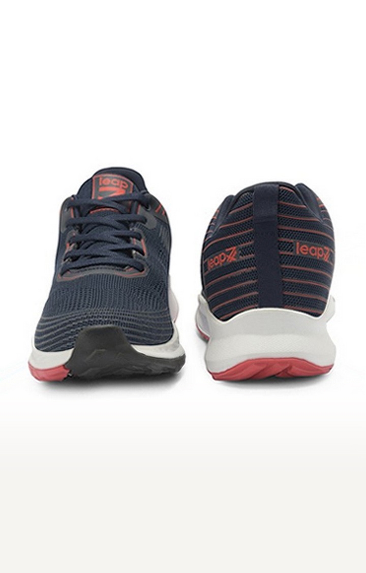 Men's Navy Lace-Up  Running Shoes