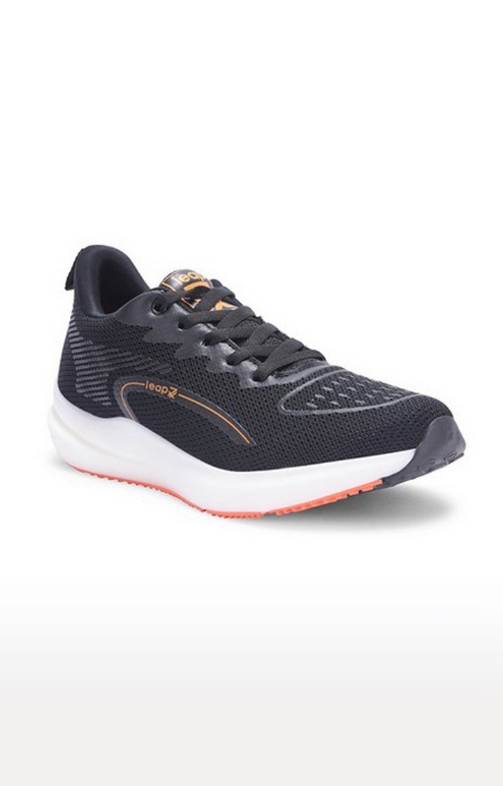 Liberty | Men's Black Lace-Up  Running Shoes