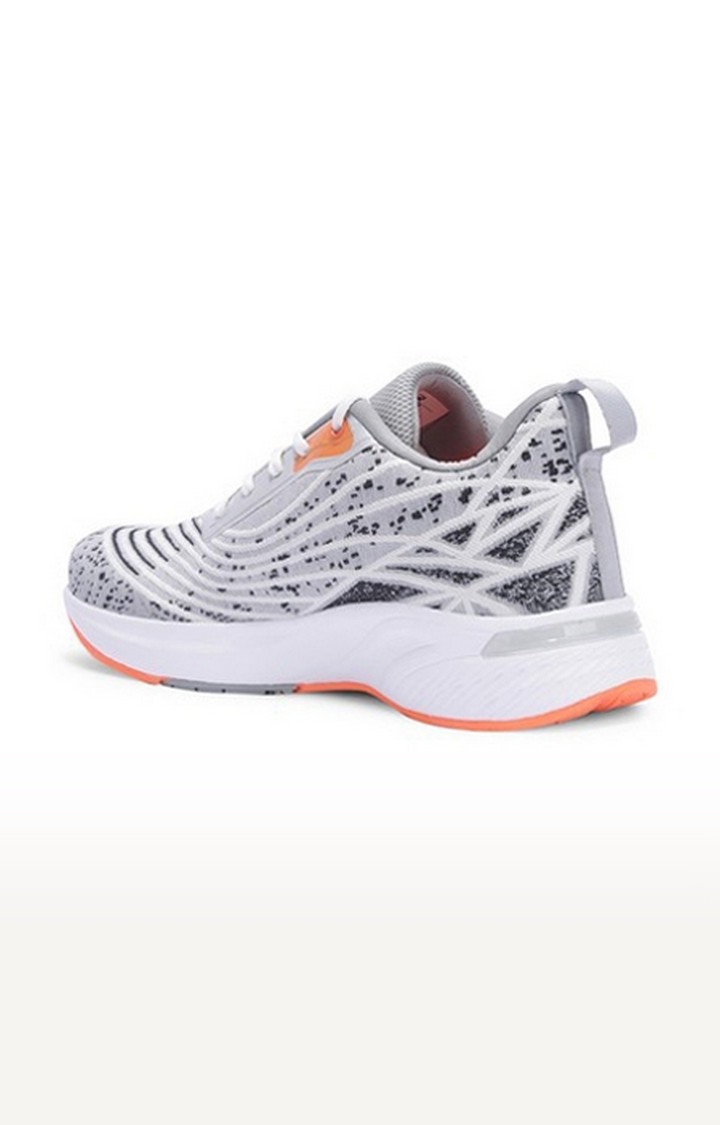 Women's Grey Lace-Up  Running Shoes
