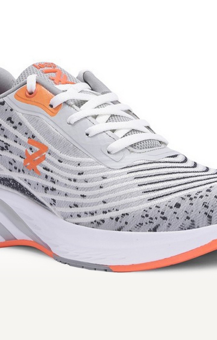 Women's Grey Lace-Up  Running Shoes