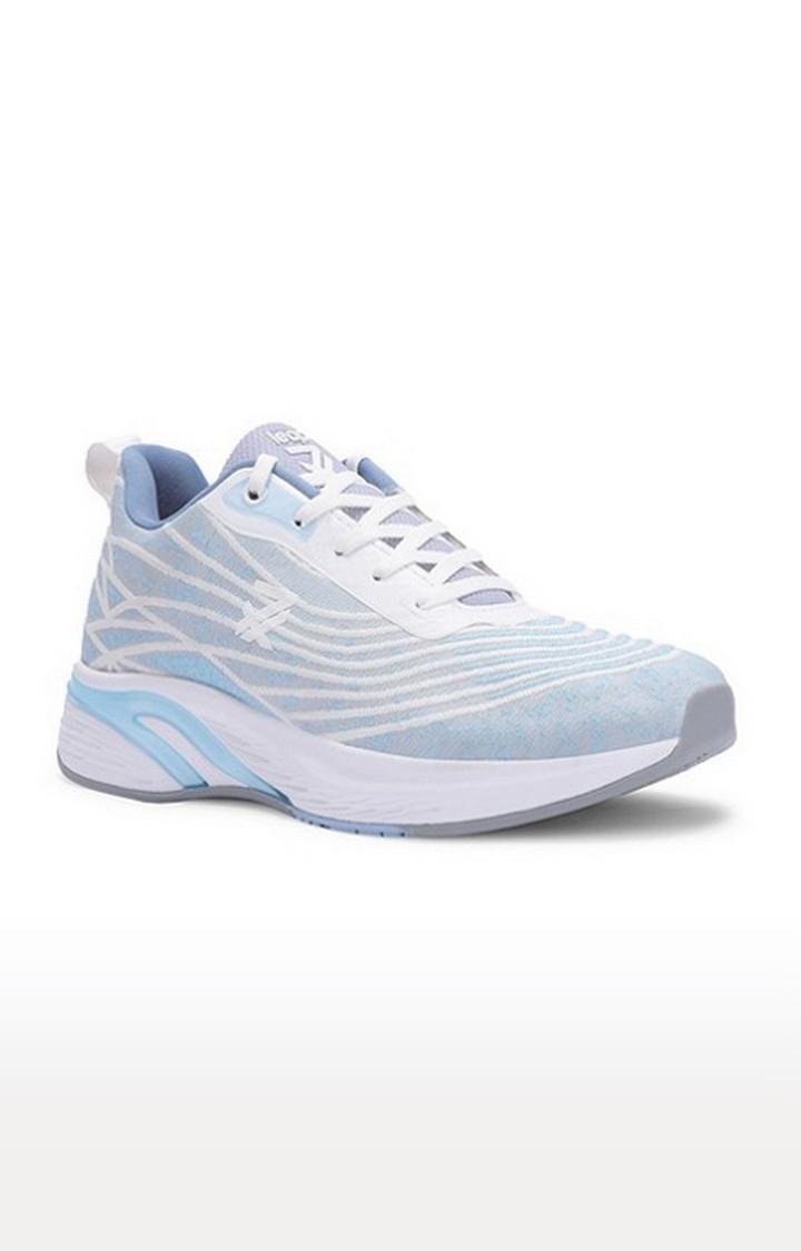 Women's Blue Lace-Up  Running Shoes
