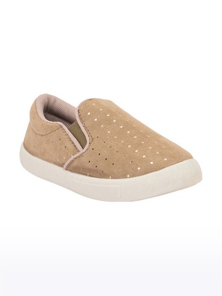 Unisex Lucy & Luke Canvas Beige Casual Slip-ons