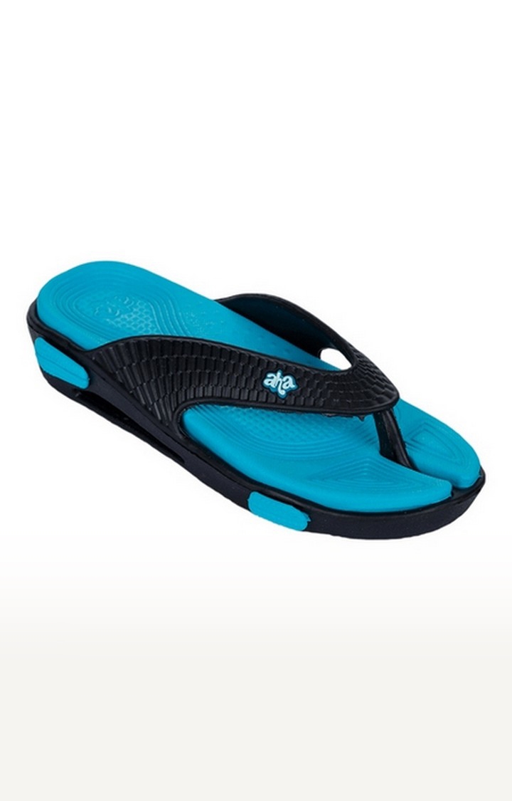 Liberty | Unisex Blue Slip On Split Toe Slippers