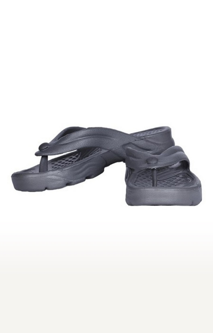 Women's Grey Slip On Split Toe Slippers