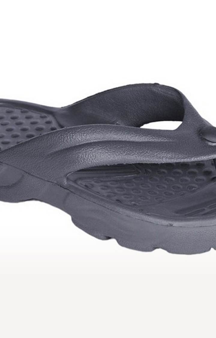 Women's Grey Slip On Split Toe Slippers
