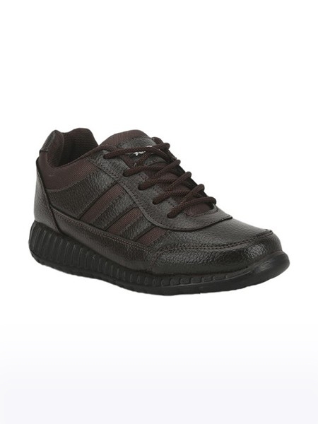 Unisex Force 10 Synthetic Brown School Shoes