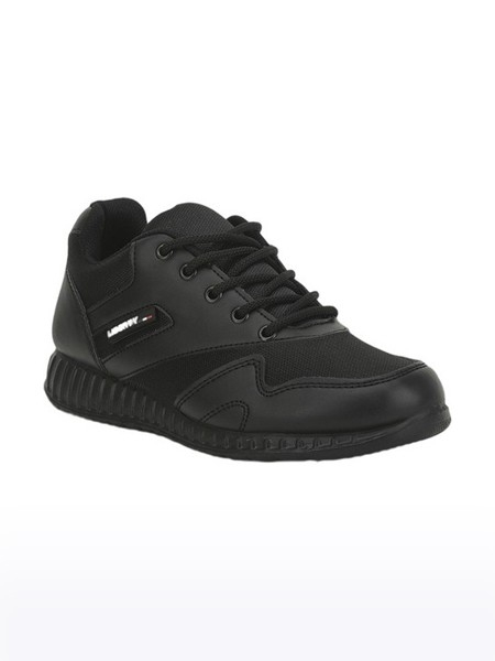 Unisex Force 10 Synthetic Black School Shoes