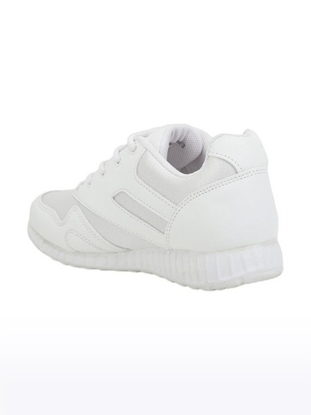 Unisex Force 10 Synthetic White School Shoes