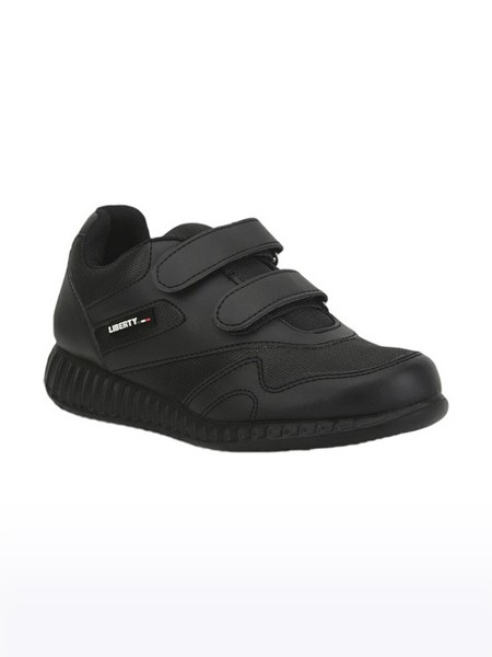Unisex Force 10 Synthetic Black School Shoes