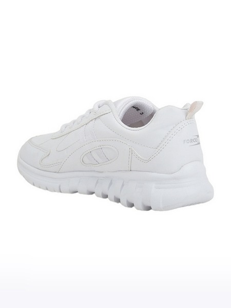 Force 10 By Liberty Unisex White School Shoes