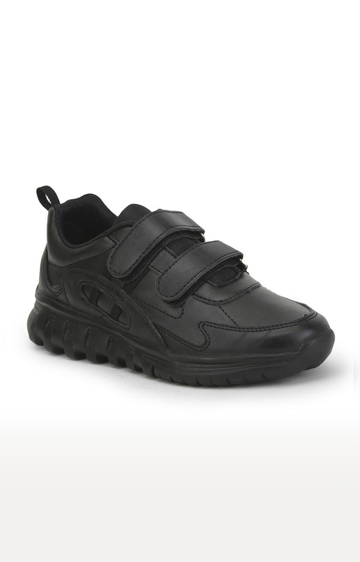 Unisex Black Velcro School Shoes