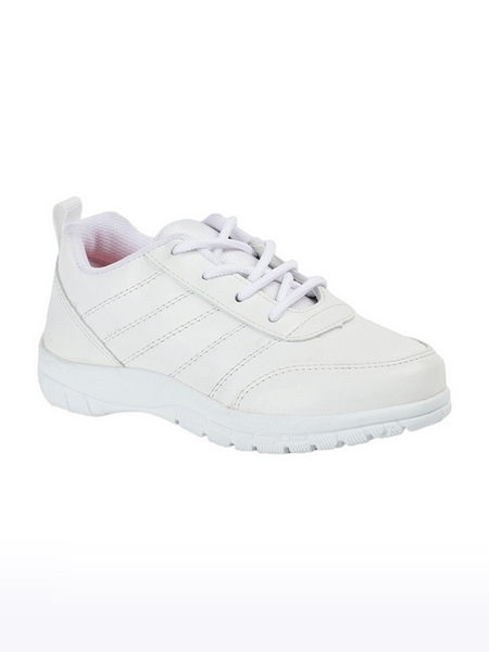 Prefect by Liberty Unisex White School Shoes