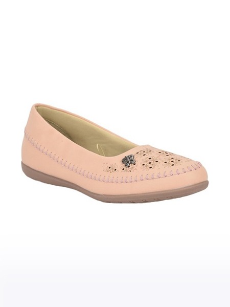 Women's Senorita PU Orange Ballerinas