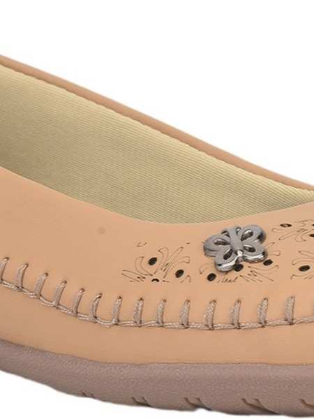 Women s Senorita PU Brown Ballerinas