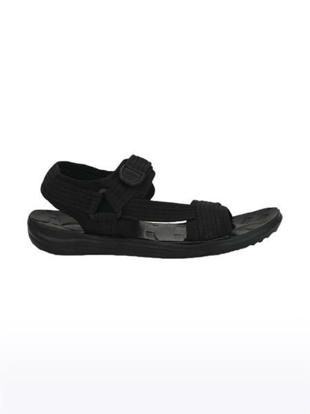 Men's Gliders PVC Black Sandals