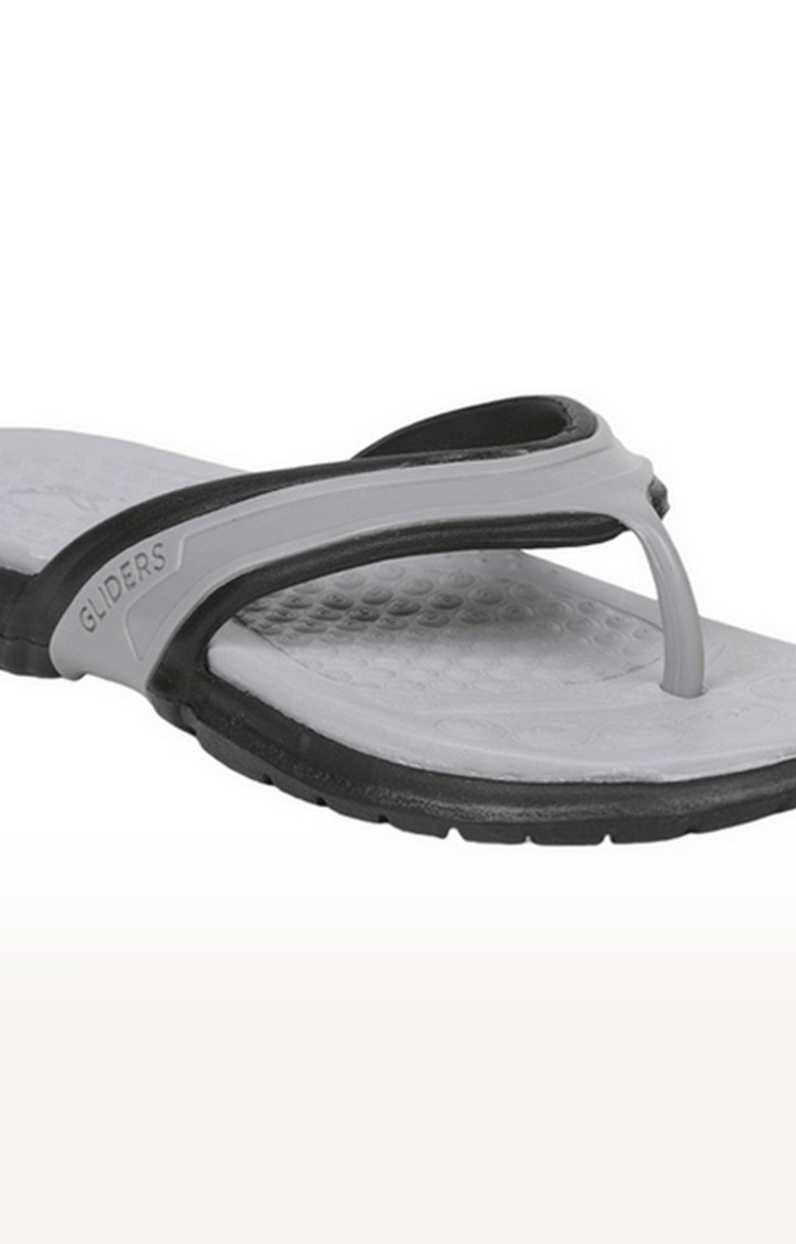 Men's Grey Slip On Split Toe Slippers