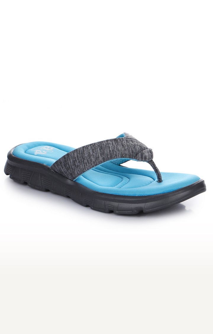 Liberty | Women's Blue Slip on Round Toe Slippers