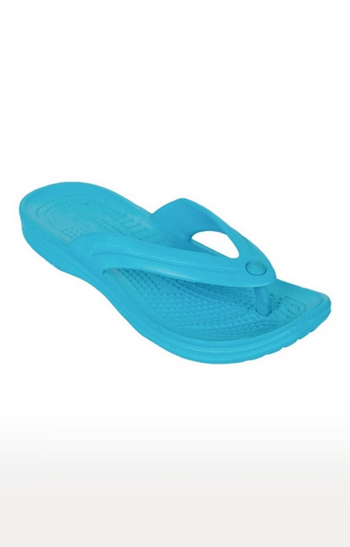 Liberty | Women's Blue Slip On Split Toe Slippers