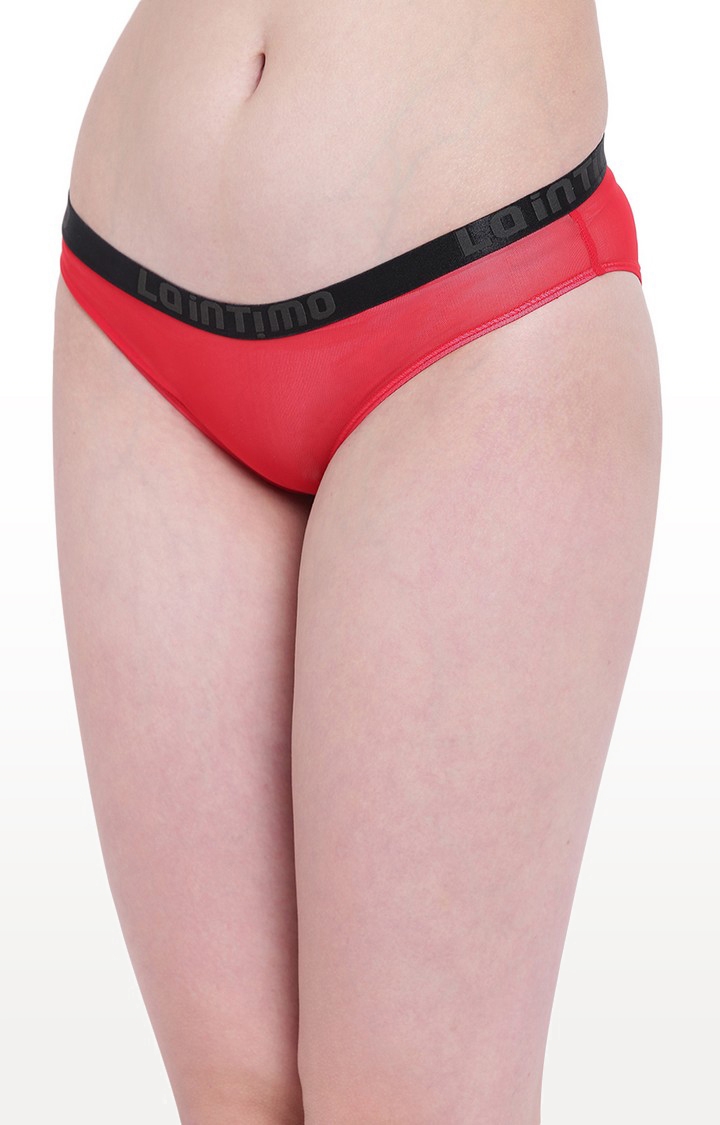 La Intimo | Red Aqua Show Bikini Panty 0