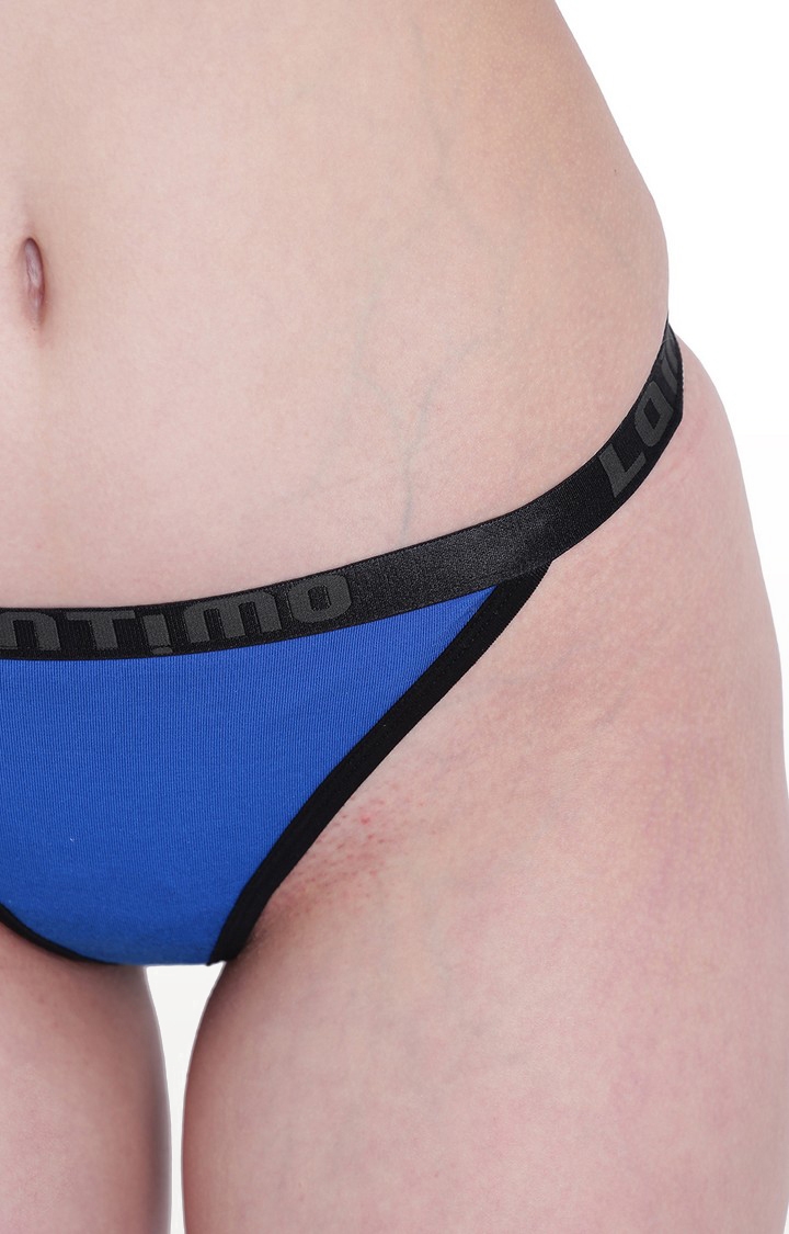 La Intimo | Royal Blue Beach Pop Thong Panty 2