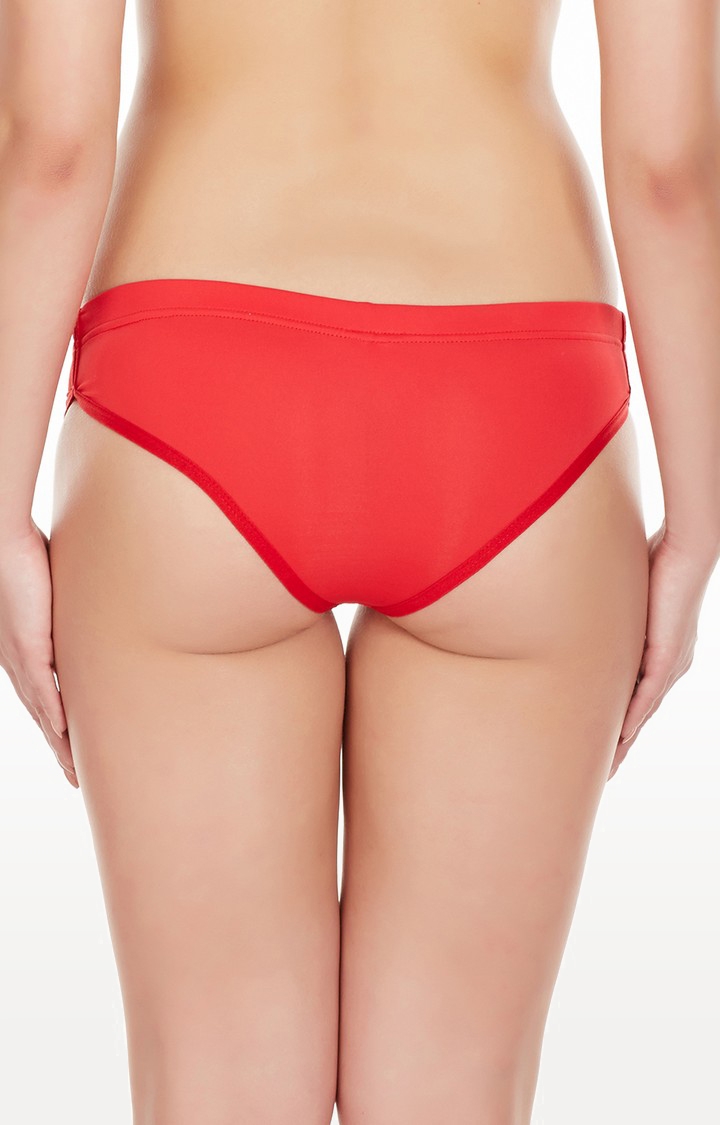 La Intimo | Red Just Cut Bikini Panty 2