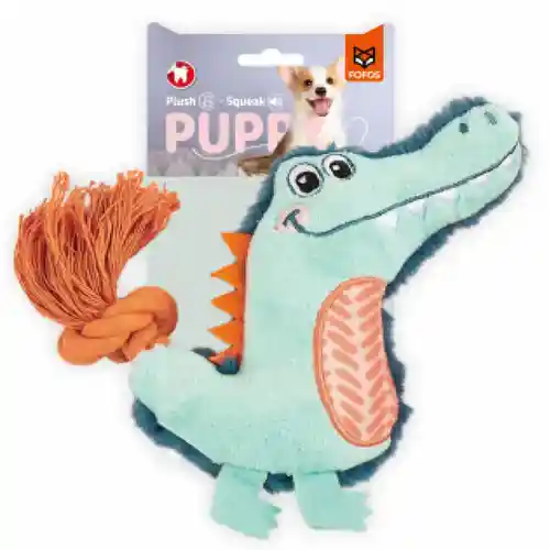 Barkbutler Fofos Puppy Alligator Toy for Dogs, 15 X 9.5 CM