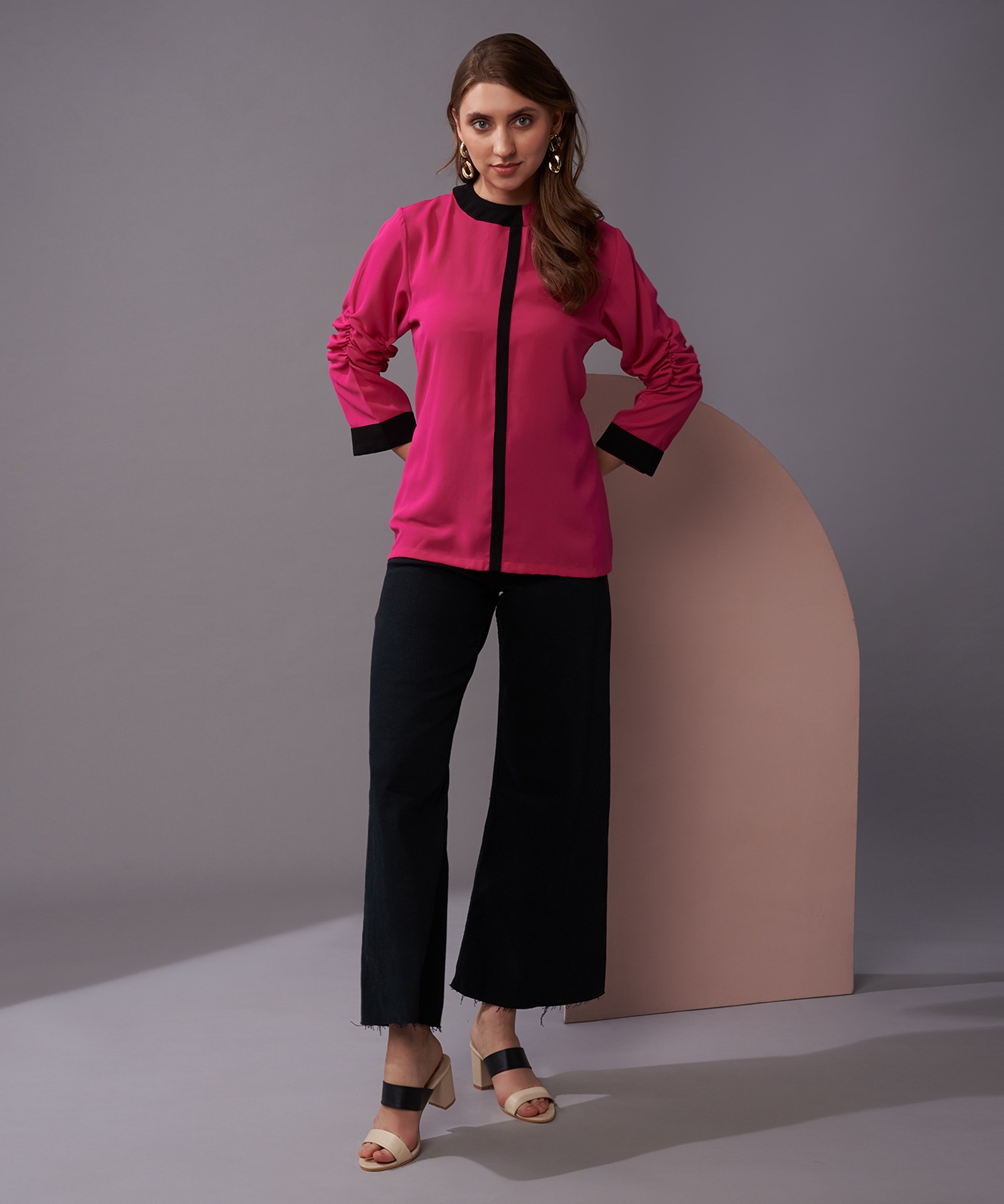 Plum Pink Solid Top