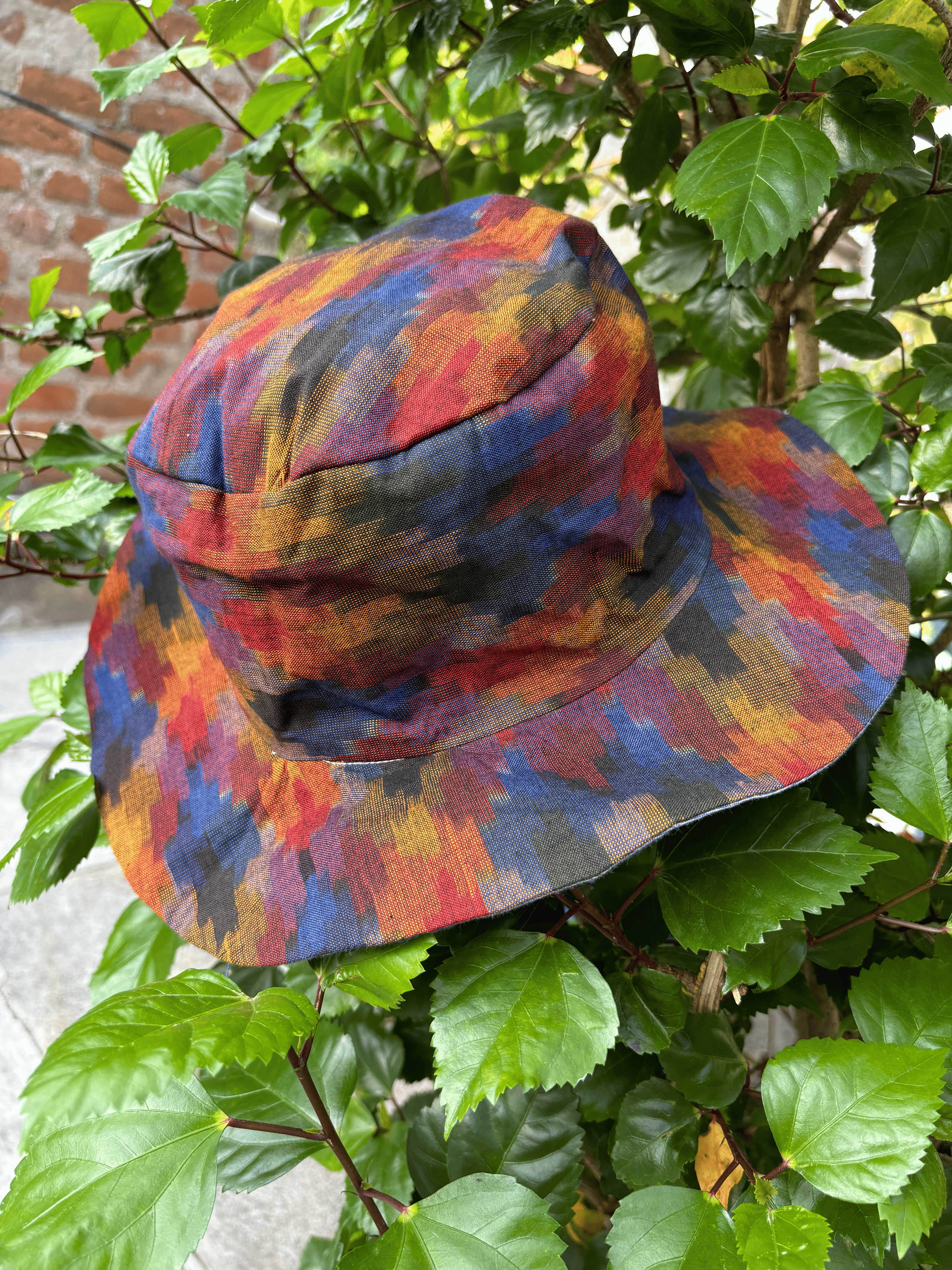 Cotton Multi Ikat Colourshade Hat