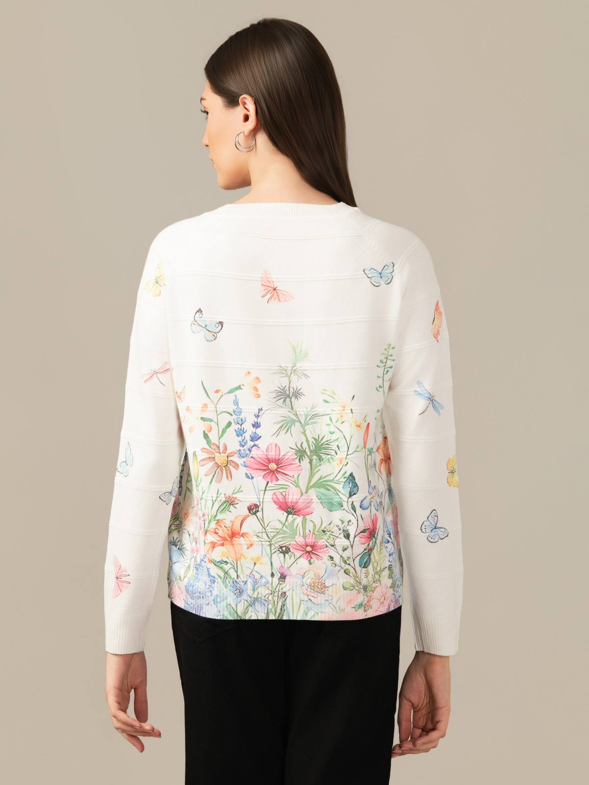 ALBION PREMIUM LADIES WHITE SWEATSHIRT