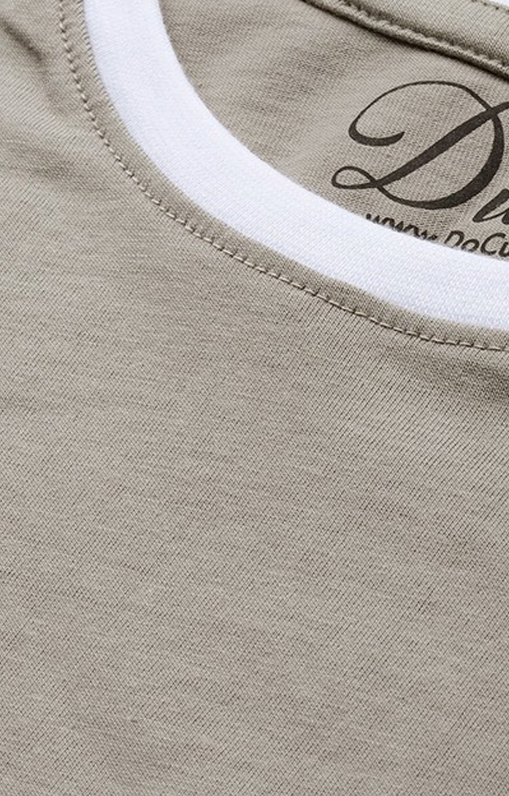 Dillinger | Women's Olive Green Cotton Solid Regular T-Shirt 4