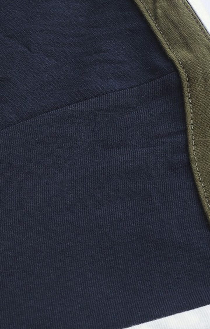 Women's Blue Cotton Solid Regular T-Shirt