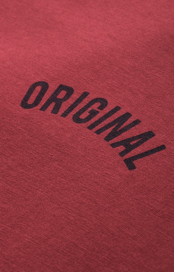 Dillinger | Women's Red Solid Oversized T-Shirts 4