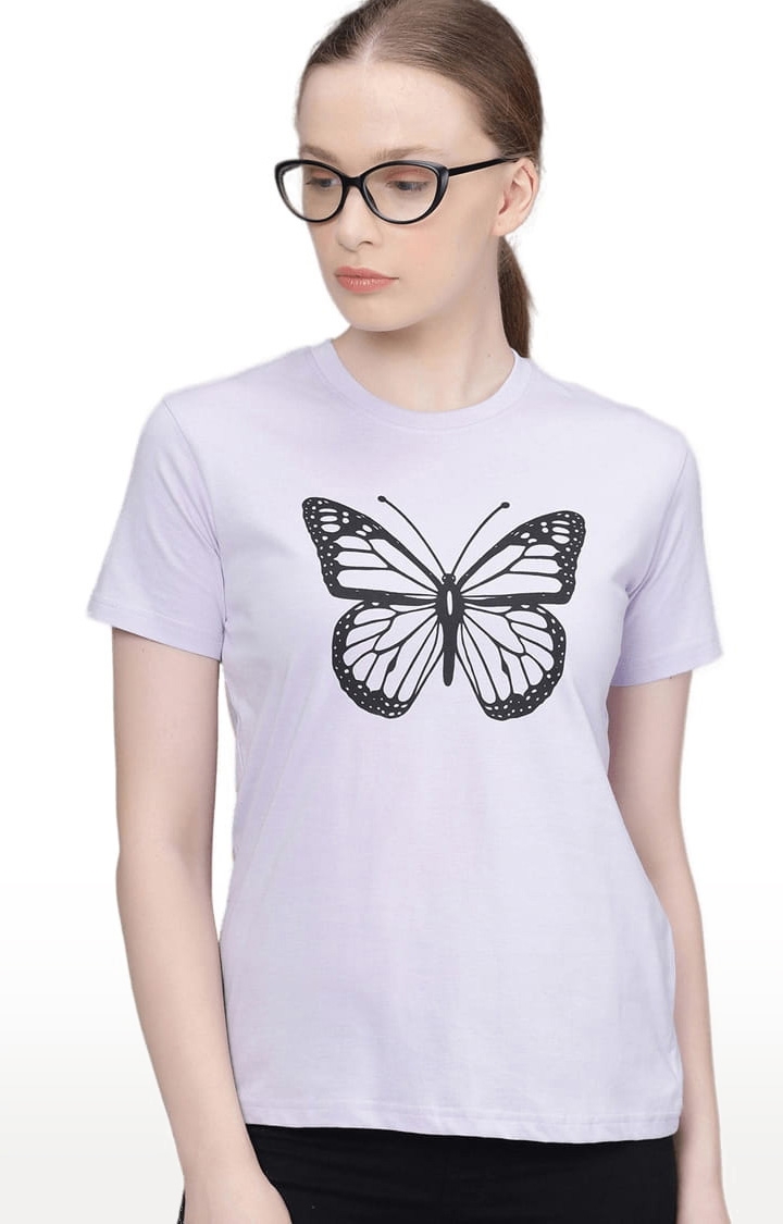 Dillinger | Women's Purple Graphics Regular T-Shirts