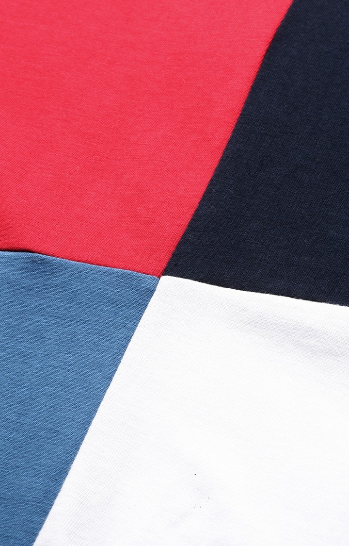 Dillinger | Women's Multicolour Cotton Colourblock Oversized T-Shirt 4