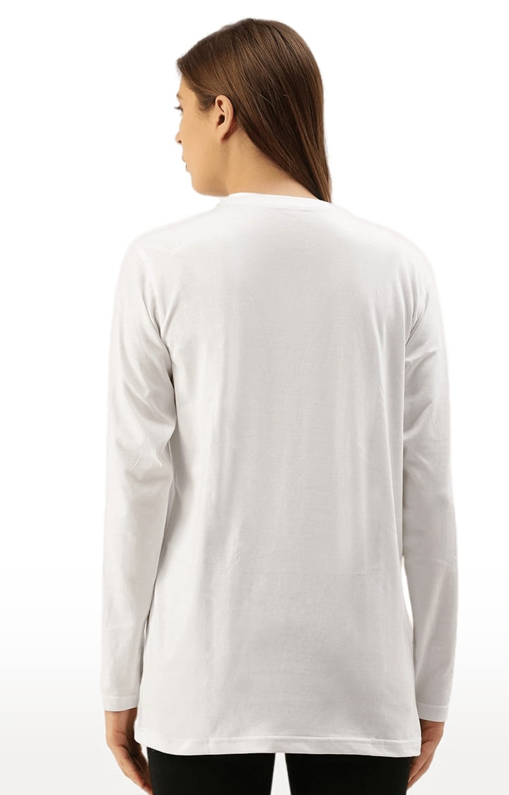 Dillinger | Women's White Graphics Oversized T-Shirts 3