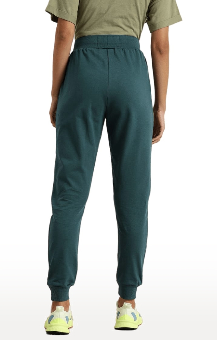 Dillinger | Women's Green Cotton Solid Casual Jogger 3