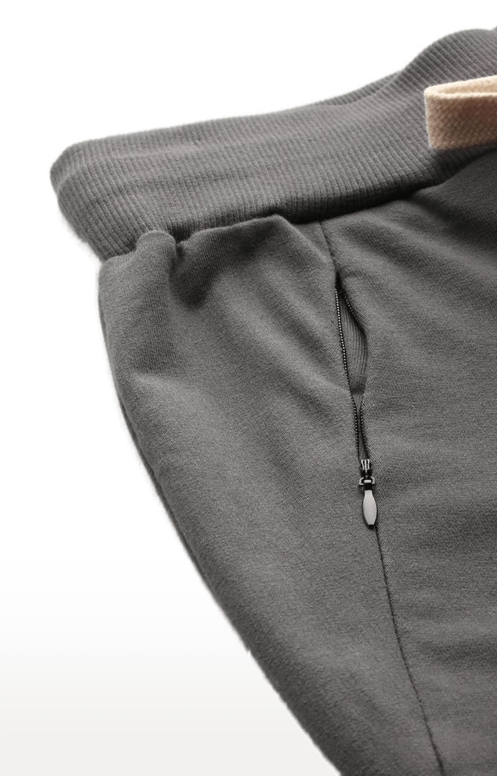 Dillinger | Women's Grey Cotton Solid Casual Jogger 5