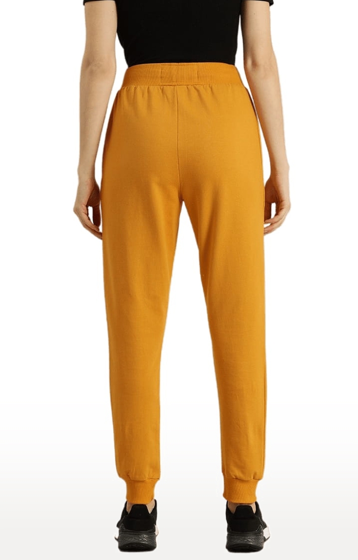 Dillinger | Women's Yellow Cotton Solid Casual Jogger 3