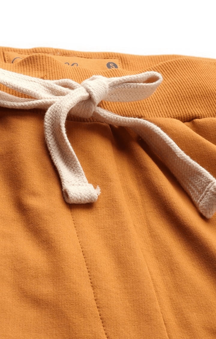 Dillinger | Women's Orange Cotton Solid Casual Jogger 4