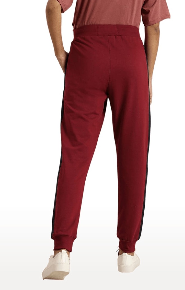 Dillinger | Women's Red Cotton Solid Casual Jogger 3