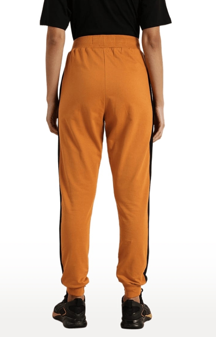 Dillinger | Women's Orange Cotton Solid Casual Jogger 3